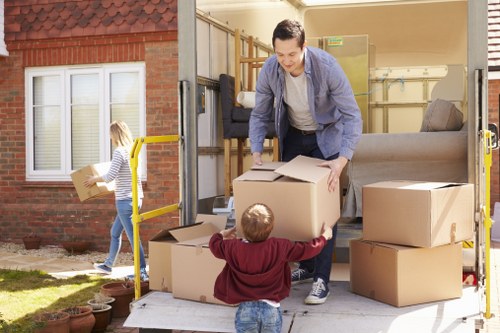 Unpacking service arranging belongings in a new Balham property