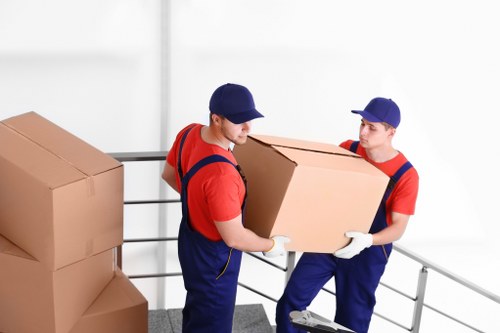 Charity donation items prepared during a Balham move