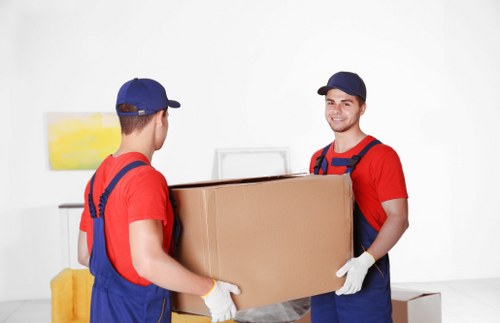 Man and van team preparing a local move in Balham