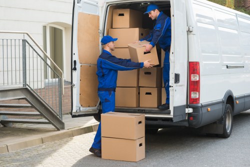 Professional man with a van helping with a flat move in Balham