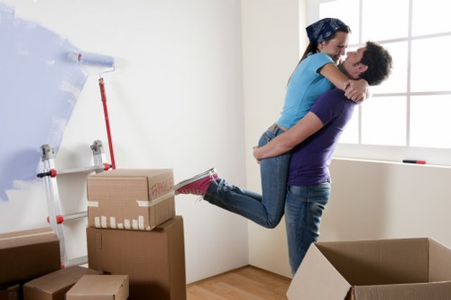 Professional movers handling office furniture in Balham