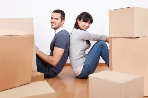 Local office relocation vehicle and business equipment move in Balham
