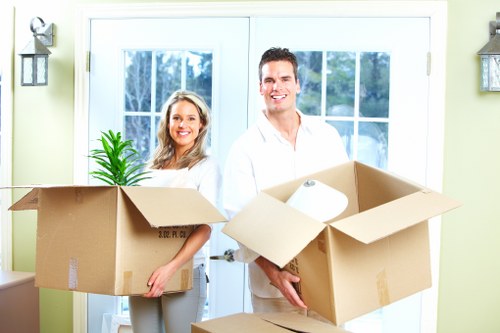 Moving furniture during flat removals in Balham
