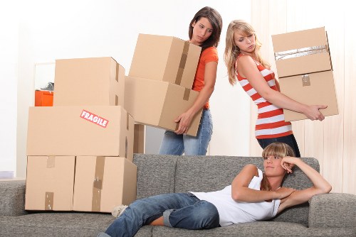 Furniture being loaded for removals in Balham
