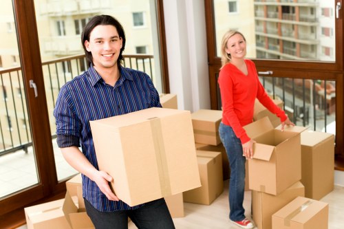 Packing and organising equipment for office relocation in Balham